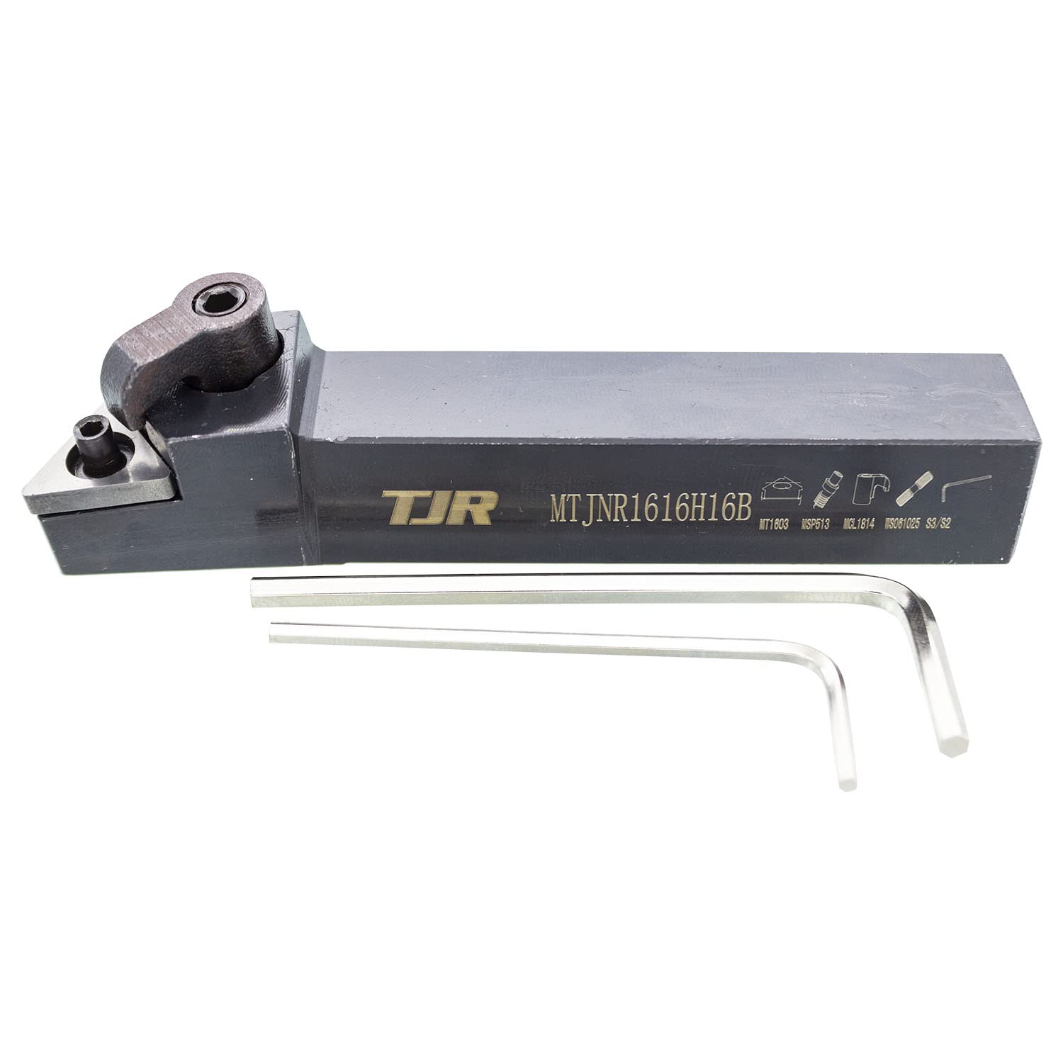 Lathe Toolholder for External Turning MTJNR1616H16B (5/8") for Inserts TNMG1604 (TNMG 331) - Optimized for External Turning - Longitudinal Turning - Face Turning - Profiling - Brand TJR…