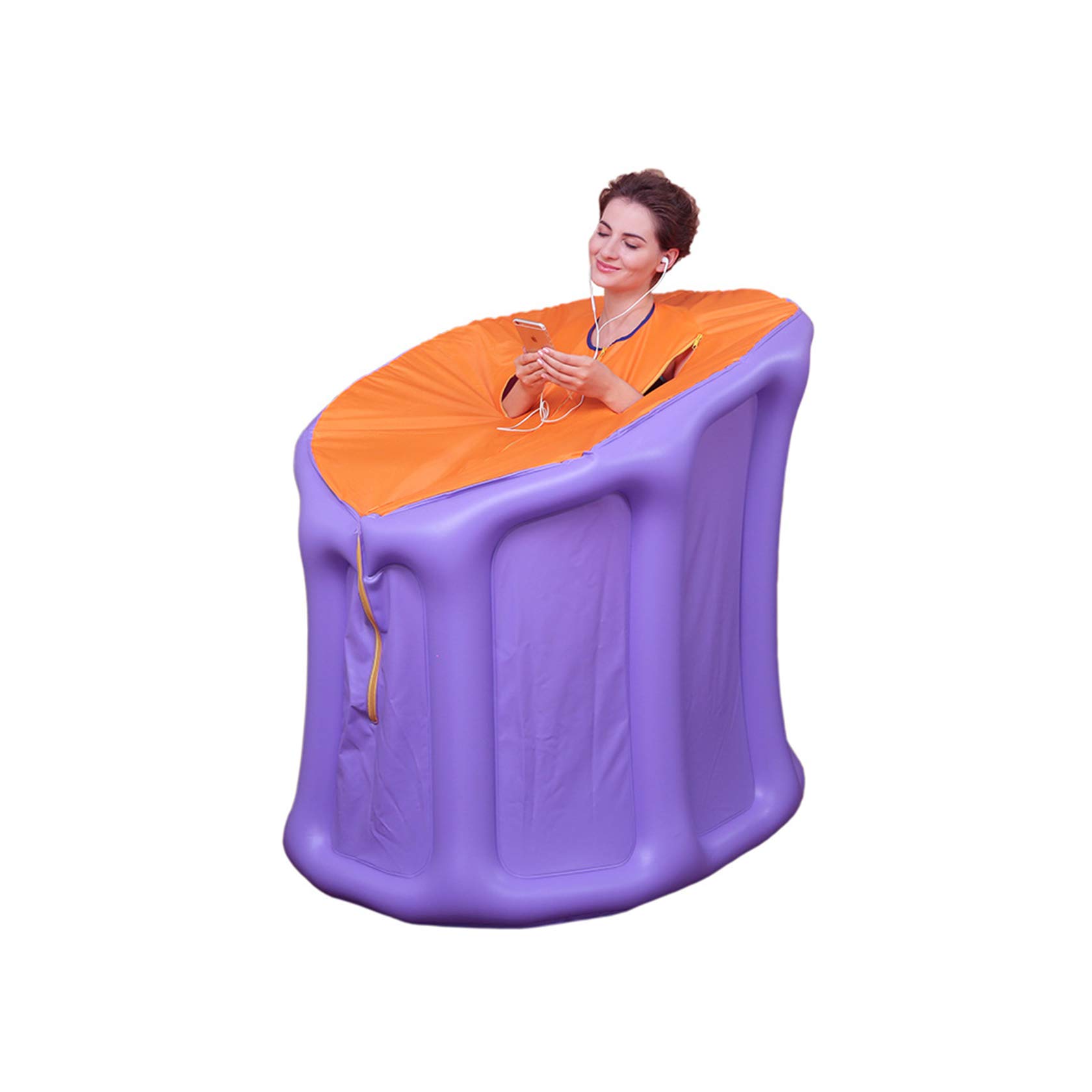 RUIVE home Inflated steam room sauna, Portable Steam Sauna,Sauna Steamer Pot, Facial Spa, Body Therapy, Detoxification, Weight Loss