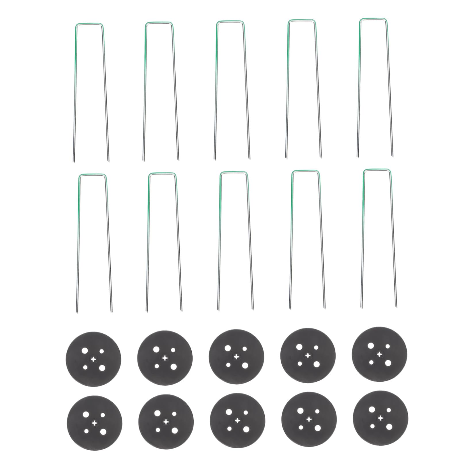Gazon artificiel et plantes artificielles piquets de jardinage agrafes en U x25