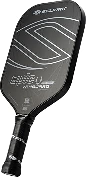 Selkirk Vanguard Control Pickleball Paddle | Quad Carbon Fiber Pickleball Paddle with a Polypropylene X5+ 16mm Core | Pickleball Rackets Made in The USA | Control Epic Lightweight
