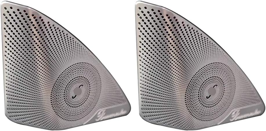 1 Pair Speaker Cover Trim Sticker for for Mercedes Benz Class C W205 2015-2019 Car Accessories, Stainless Steel