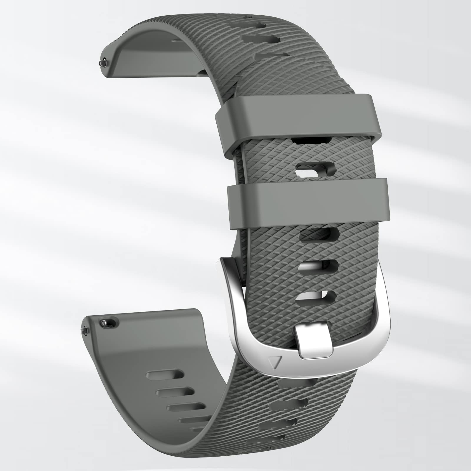 MYSNBKN Compatible with Garmin Vivoactive 4 Band, 22mm Quick Release Soft Silicone Watch Band for Garmin Forerunner 255/255 Music, Garmin Venu 2, Polar Vantage M Smartwatch