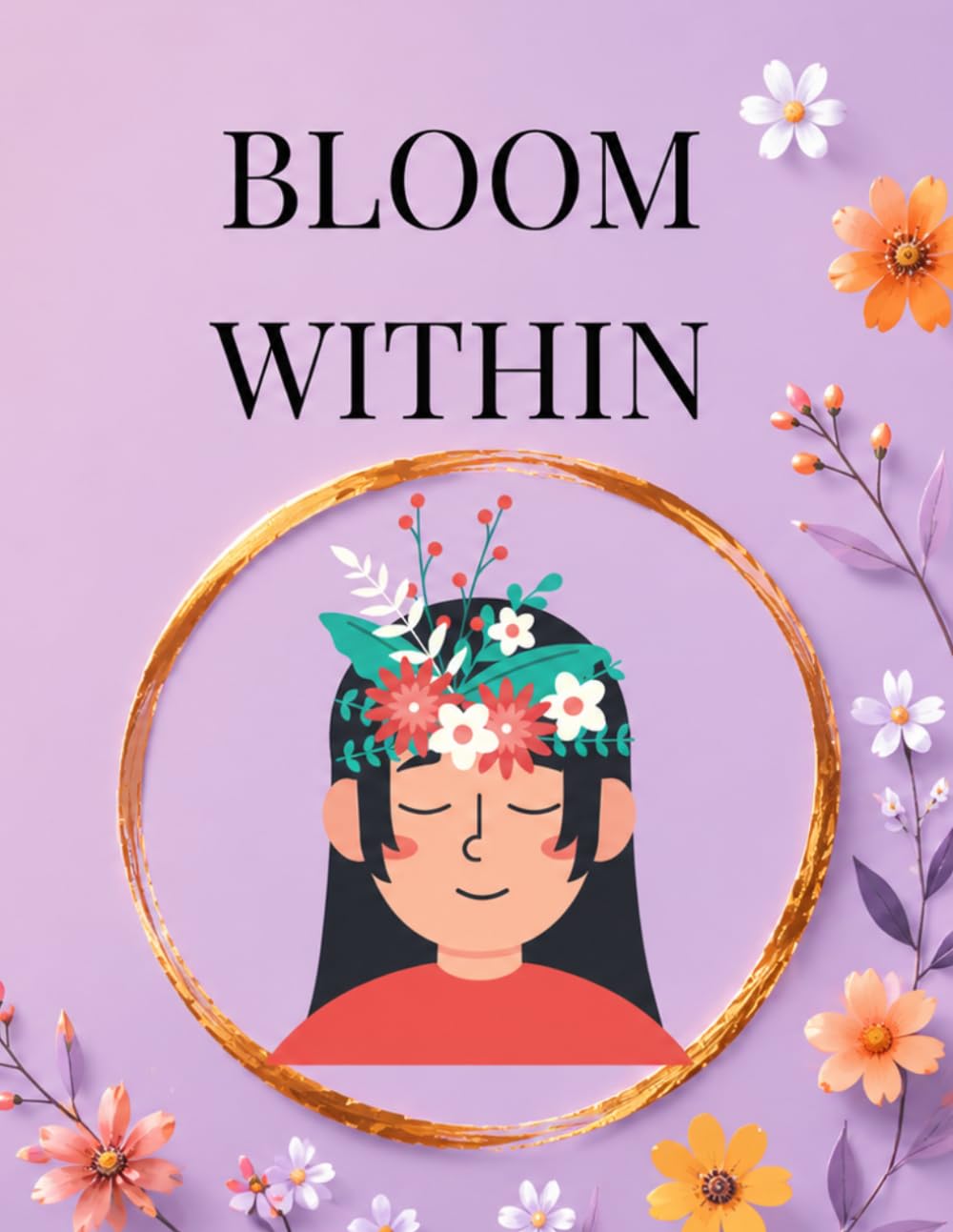 BLOOM WITHIN: A Mindful Floral Coloring Book for Adults to Relax, Reflect & Unwind