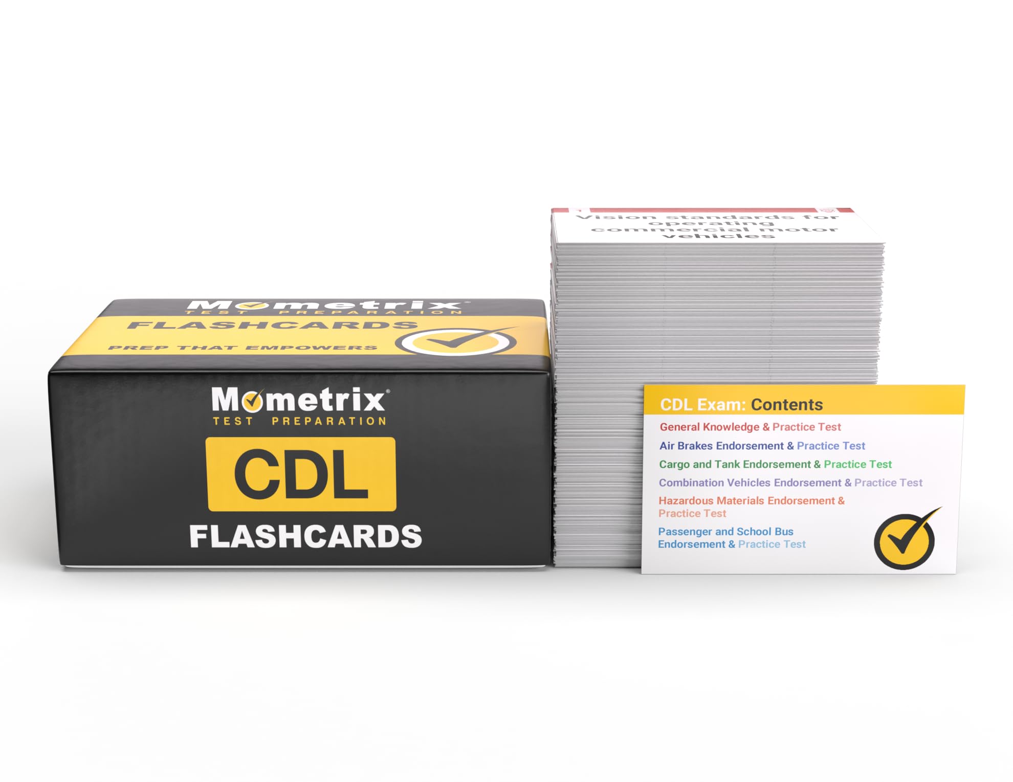 CDL Study Cards 2025-2026: CDL Exam Prep with Practice Test Questions for the Commercial Driver's License Exam [Full Color Cards]