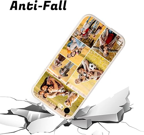 Miniatura 3 de SuSuTiFy Funda de teléfono personalizada para iPhone 7 8 SE 2020 2022, diseño de collage de múltiples imágenes, delgada, suave, blanca, para