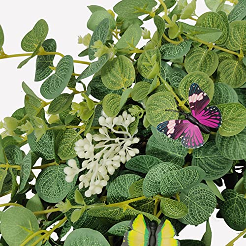 Couronne de feuilles vertes pour déco murale et mariage d'été - 5