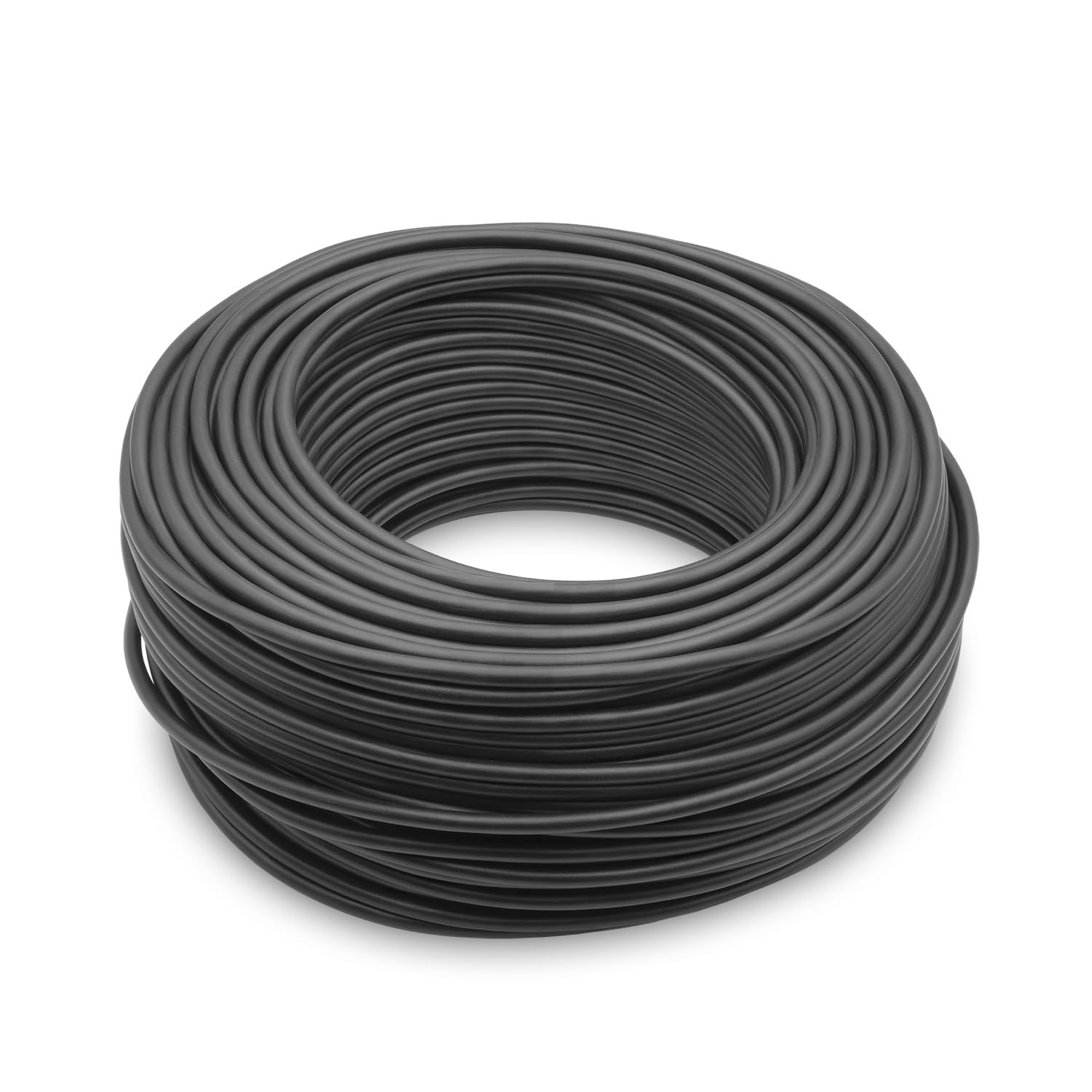 Amarcords - Trójbiegunowy przewód elektryczny sekcja 3x1mm kolor CZARNY. Okrągły kabel zasilający typu H05VV-F, 50 metrów
