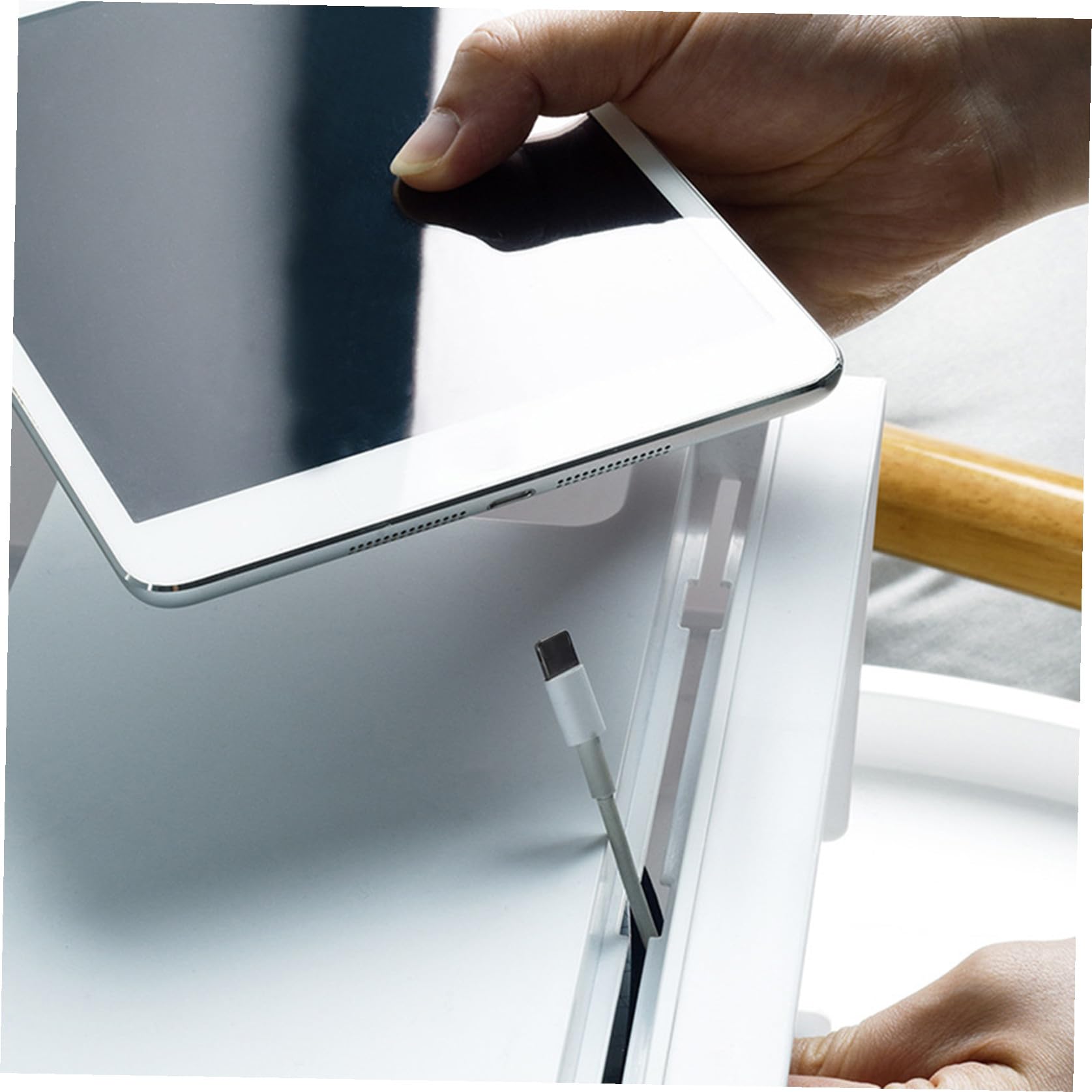 Gadpiparty Scatola Organizer per Router in Abs, Doppio Strato e Pannello Superiore Staccabile, Gestione Cavi Retro Traforato per Casa e Ufficio