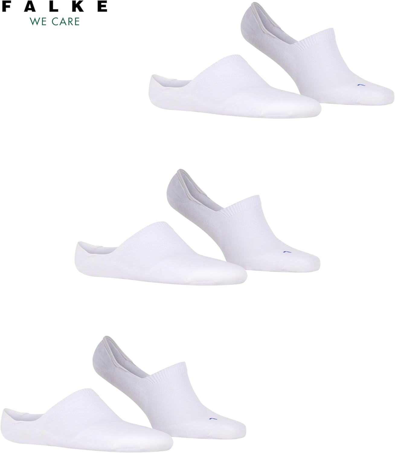 FALKE mens Cool Kick Invisible Multipack U in Morbidi Traspiranti Asciugatura Rapida Invisibili Tinta Unita