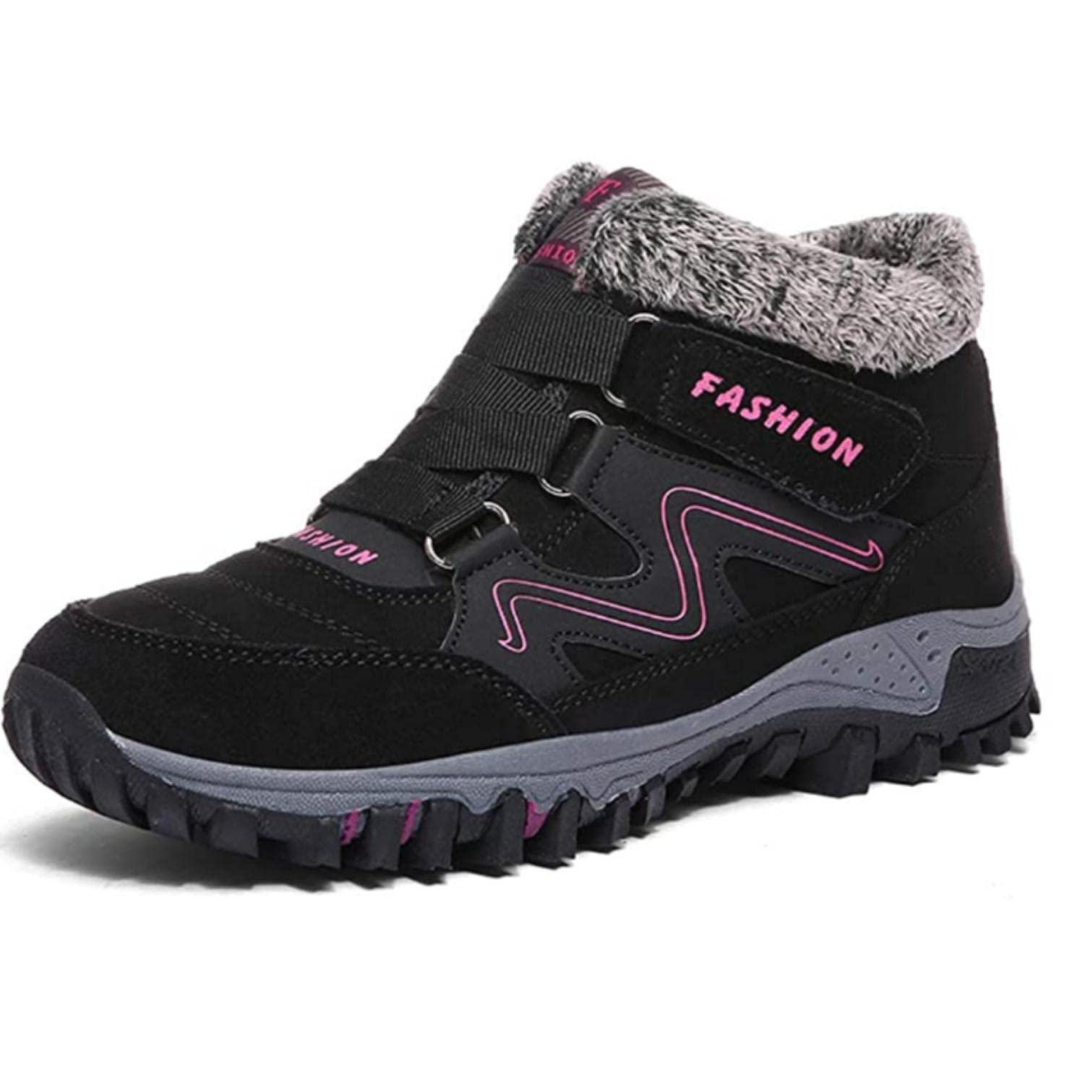 Moodeng Botas de Nieve Mujer Senderismo Invierno Calentar Forrada Zapatos Impermeables Deportes Trekking Zapatos Sneakers