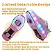 Wooowyet LED Roller Skate Shoes for Kids Boys Girls Light Up Fashion Sneakers Wheels Roller Shoes Wheeled USB Rechargealbe Pink Little Kids Size 11