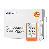 Vista 20 de Elitech GSP-6 Registrador de datos Bluetooth de temperatura y humedad con almacenamiento de datos de 100,000 puntos, exportación, para farmacia