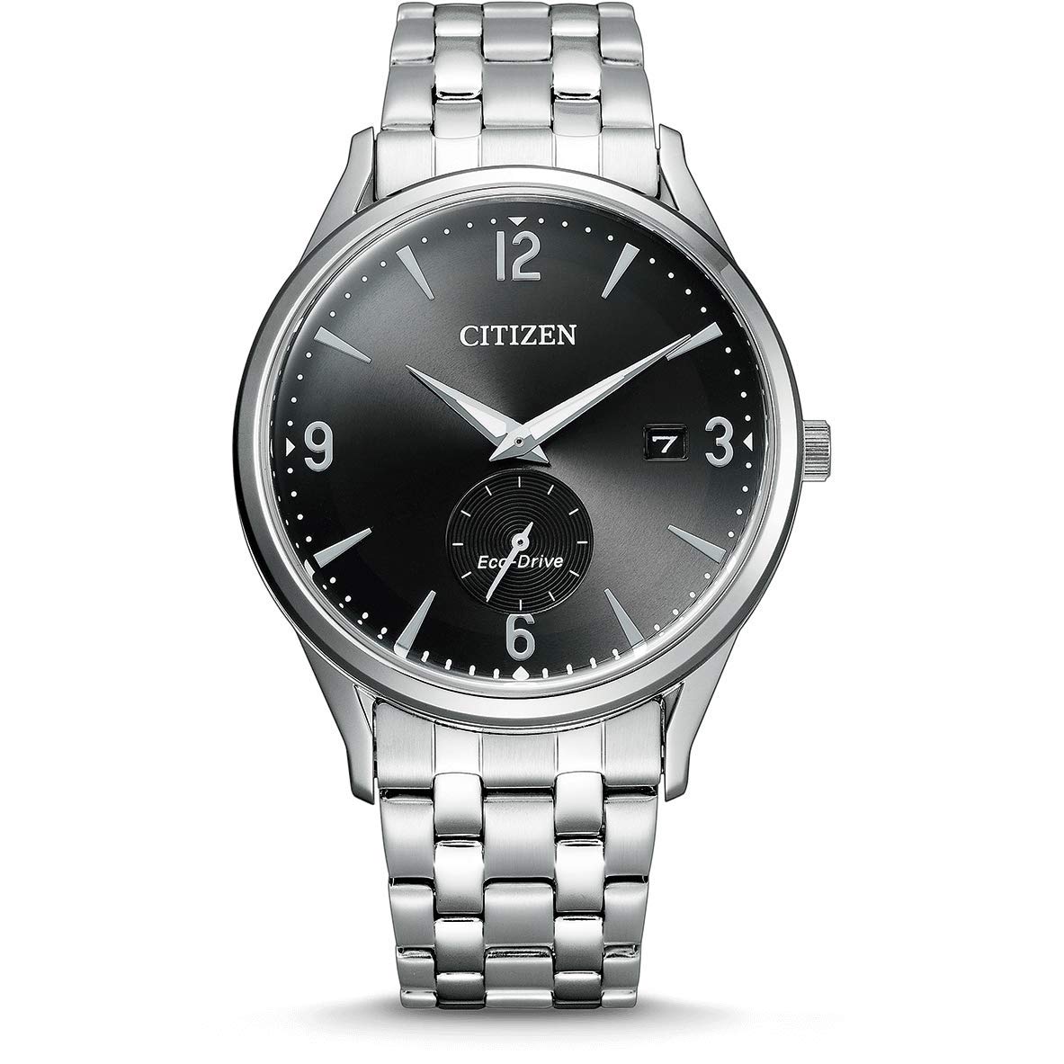 Citizen Mens Analogue Eco-Drive Watch with Stainless Steel Strap BV1111-75E