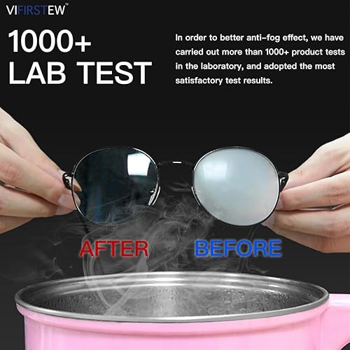 Miniatura 6 de Vifirstew Paño antivaho seco, paquete de 3 paños antivaho para lentes, pantalla, gafas, paño de limpieza reutilizable y portátil, paño de limpieza
