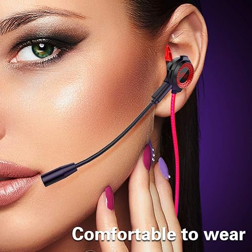 Miniatura 7 de Bluelans Auriculares para videojuegos con cable con micrófono auriculares intraurales para juegos para PS5S PS4 Xboxs Nintendos Switch Playstations