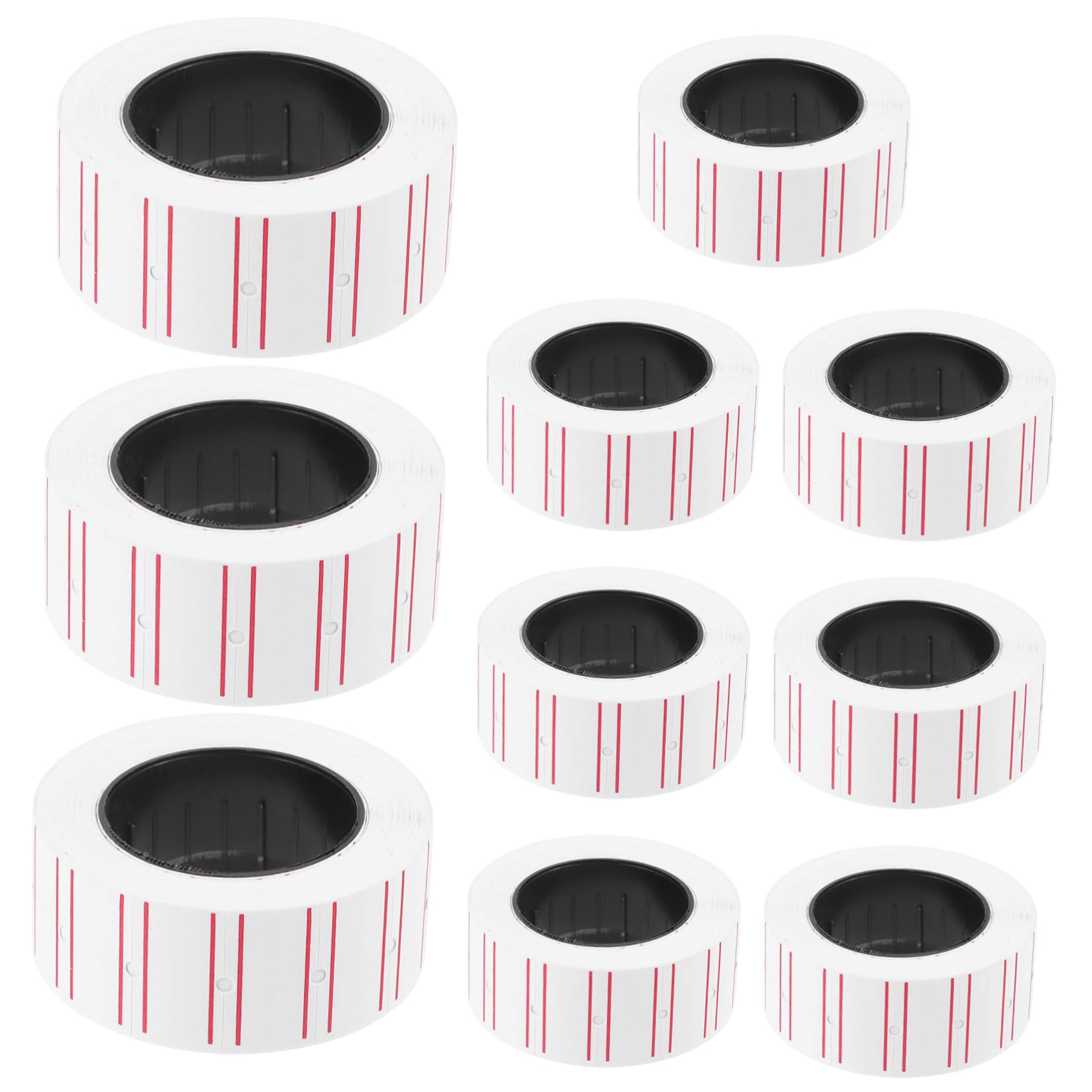 TEHAUX 30 Rolls Label Sticker White Sticker Labels Tag Sticker White Machine Label Self Adhesive Machine Label Name Sticker Pricemarker Sticker Pricemarker Labels Paper