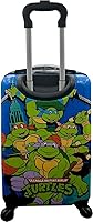 Vista 5 de Fast Forward Maleta de mano ligera con licencia para niños, de lado duro, de 20 pulgadas, Multi colorido, Tortugas Ninja