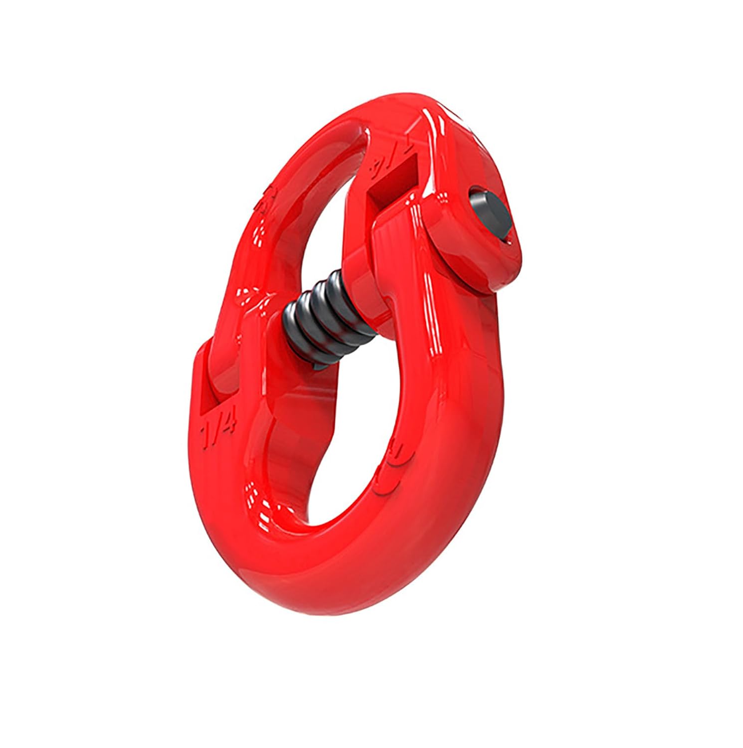 4PC 1/4" Alloy Steel Coupling Link, US Standard G80 Hammer Lock Chain Connector, Safety Chain Connector Link for Tow Hitch, 1.5t/3307lb Work Load Limit