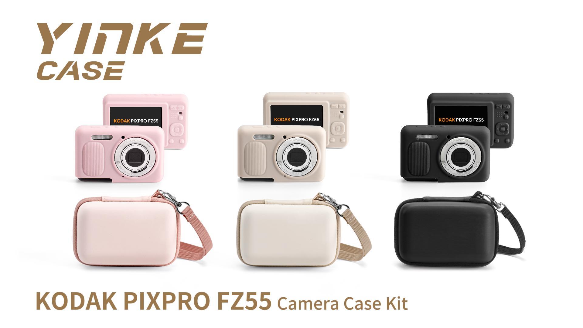 Amazon.com : YINKECASE KODAK PIXPRO FZ55 Camera Case Kit | Hard
