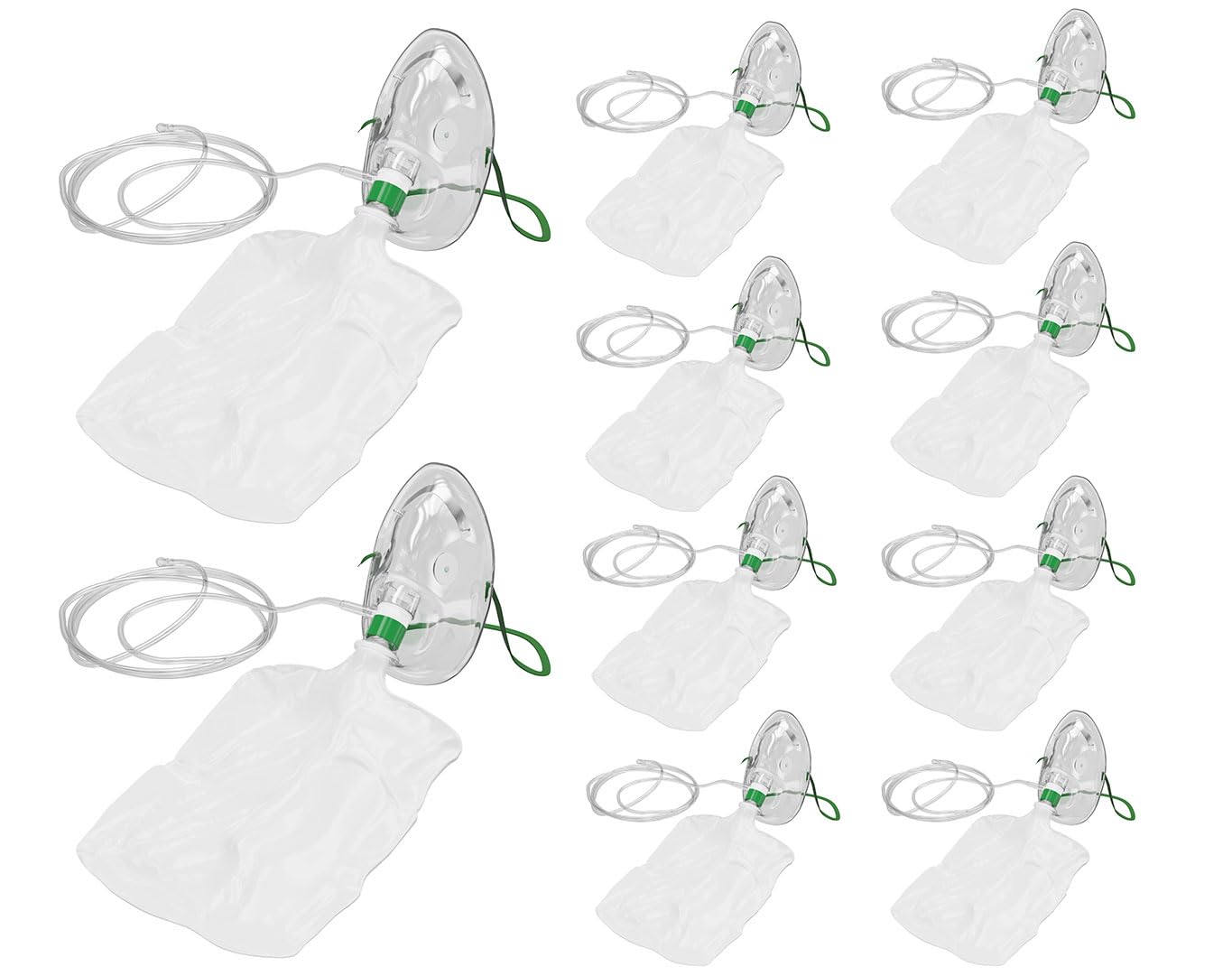 Endure Elongated Non-Rebreathing Oxygen Mask,(Pack of 10), Rebreather Oxygen Mask (Pediatric)