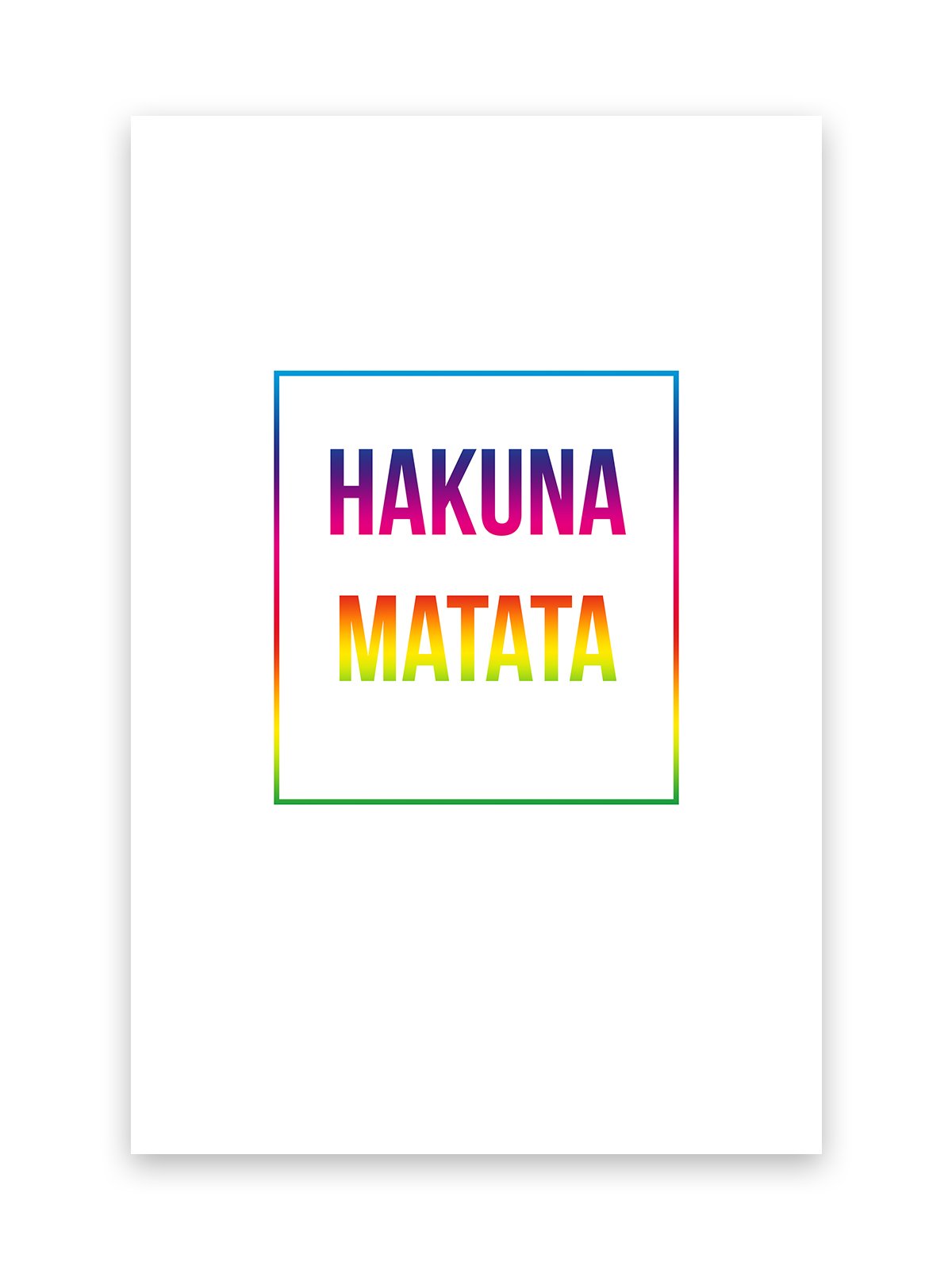 Pyramid International - Póster (61 x 91 cm), diseño de Hakuna Matata arcoíris