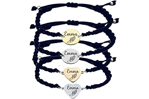 Engraved Running Track & Field Adjustable Rope Bracelet