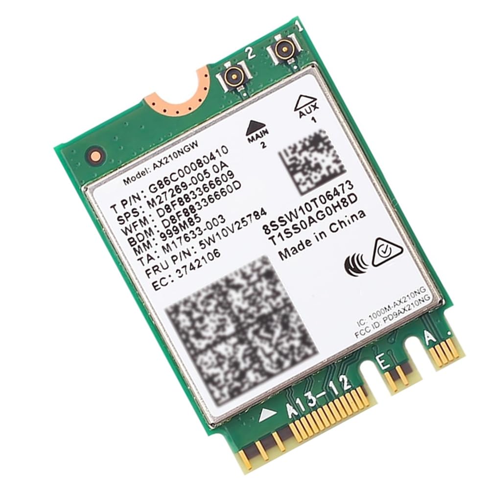 Scheda Wireless WiFi 6E AX210 NGW NGFF M2 Modulo WiFi 6E per Laptop Bluetooth 5.3 per PC Portatili per 10 11