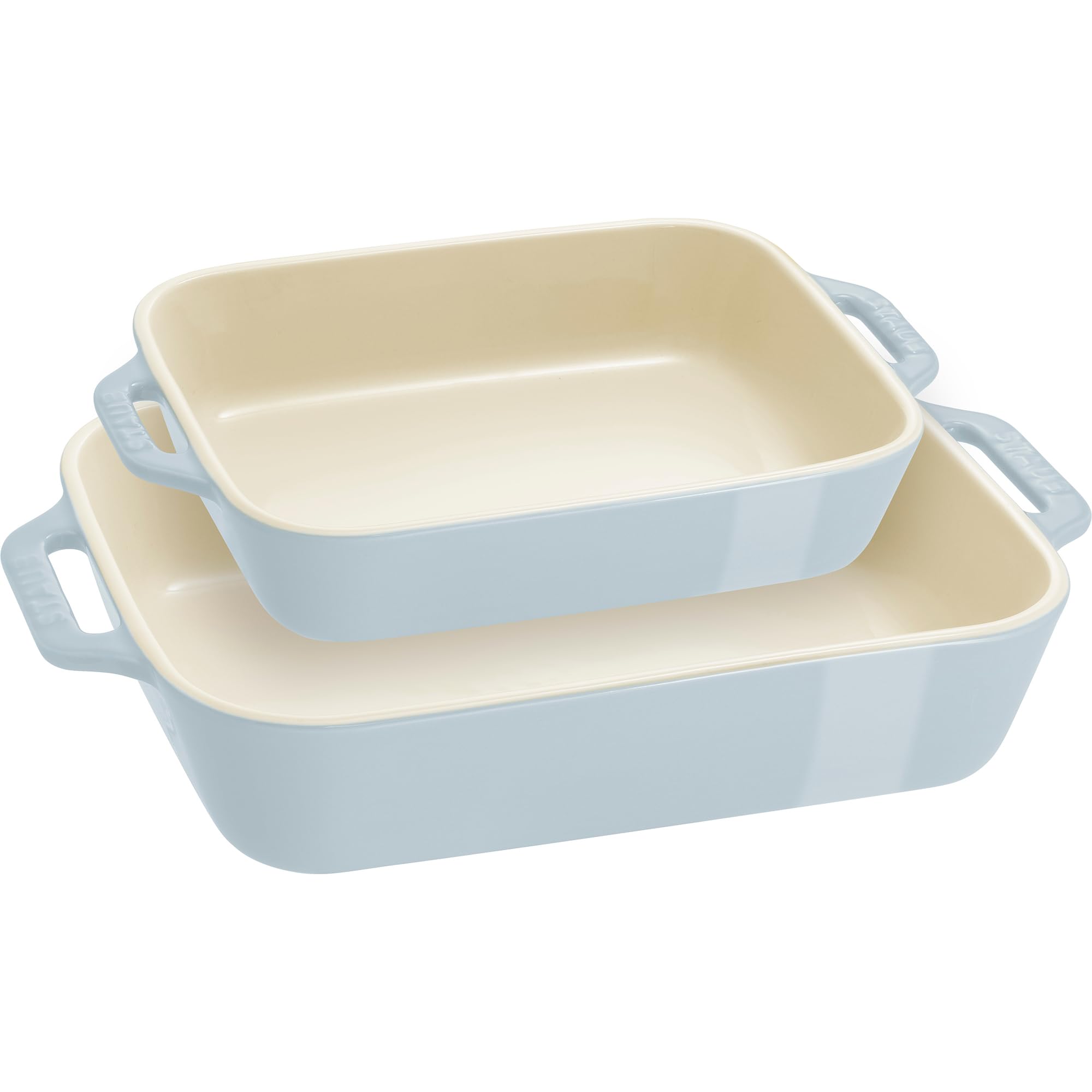 Photo 1 of Staub Ceramic 1-pc Rectangular Baking Dish Set - Macaron Pastel Blue