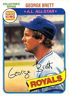 1980 Topps Burger King Pitch Hit and Run #13 George Brett MINT Kansas City Royals Baseball