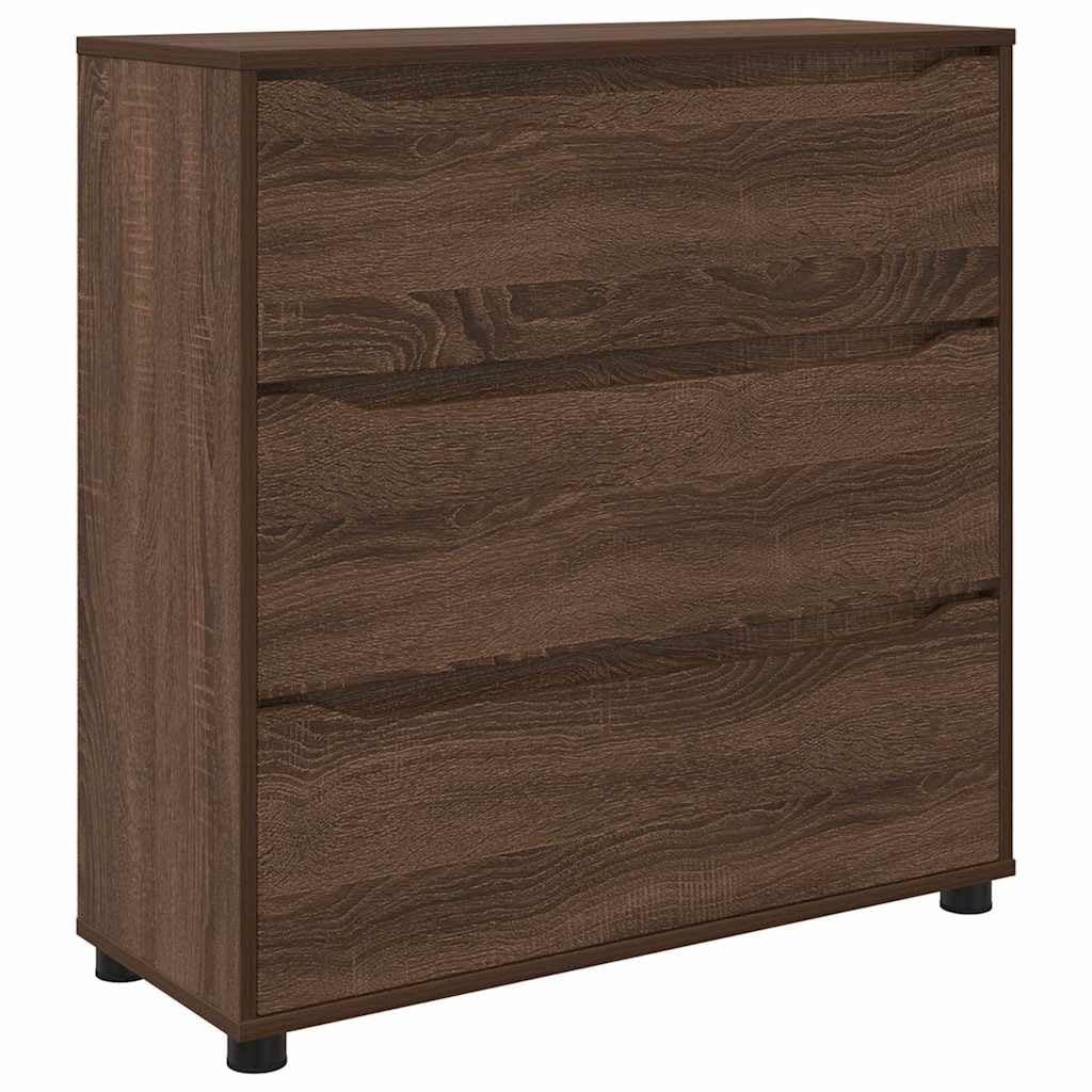 Armario de almacenamiento de madera de roble con acabados modernos