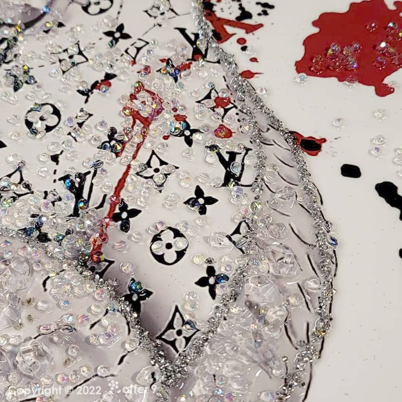 Amazon.co.jp: クリスタル アートパネル 水晶絵 インテリアフレーム