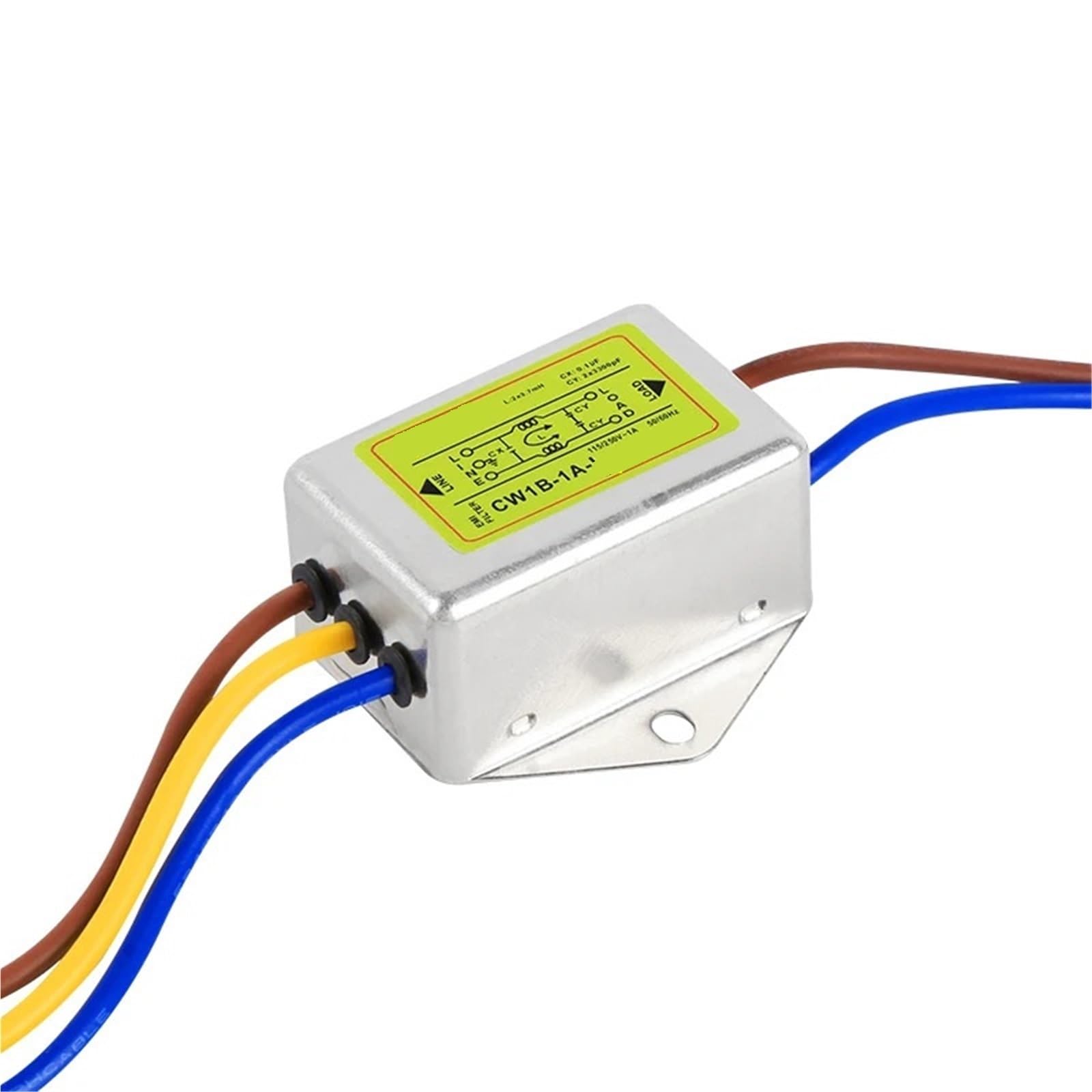 Filtro di alimentazione AC 220V anti-interferenza Purificatore di linea EMI CW1B-L 1A 3A6A10A(CW1B-10A-L)
