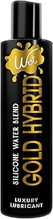 Wet Gold Hybrid Silicone and Water-Based Lubricant | Long-Lasting Performance, Premium Formula | Made Without Glycerin and Parabens | Lube for Men, Women & Couples, 4.2 fl oz