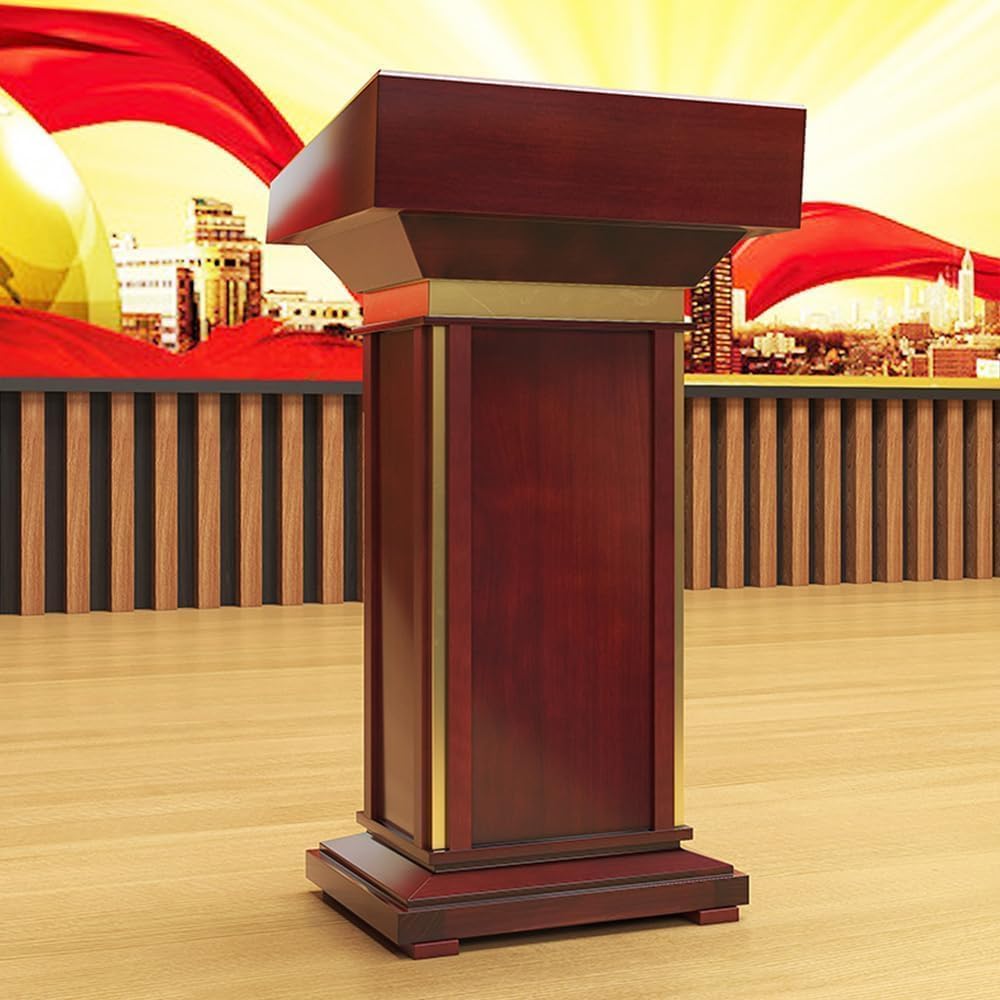 Mównica Stojak Na Podium Z Litego Drewna Szufladą I Schowkiem Ambony Kościelne Mównice Dla Nauczycieli Szkolnych Konferencyjne Stojak Przenośny(B)
