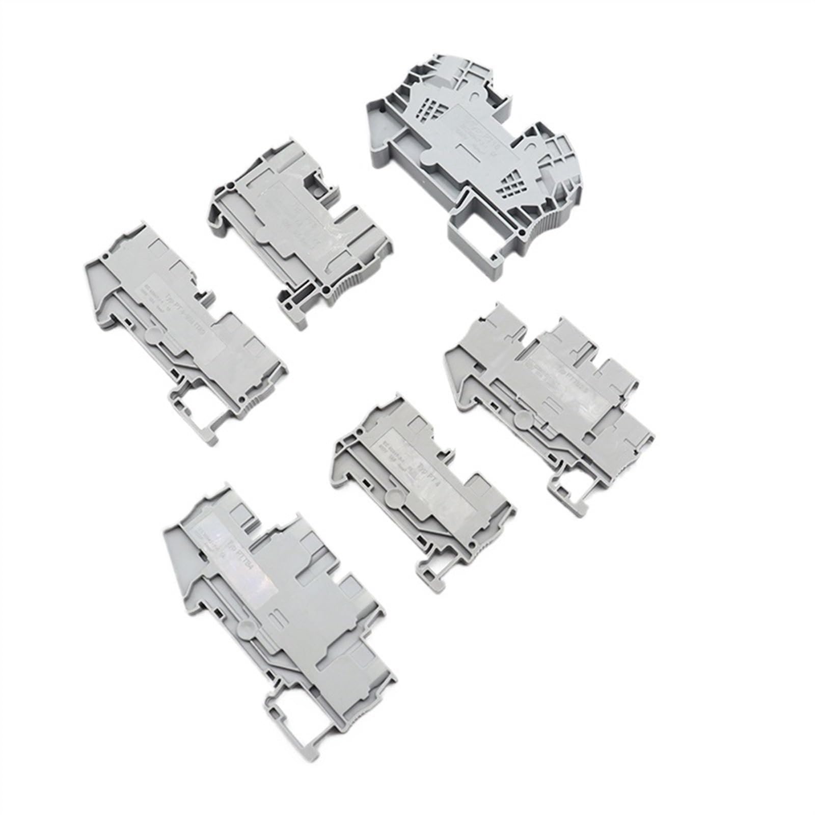 Bornier RAIL DIN borne à ressort droite 500V 800V 1000V 17.5A 20A 32A 52A 85A connecteurs de fil électrique connecteur PT(PT16,Orange)