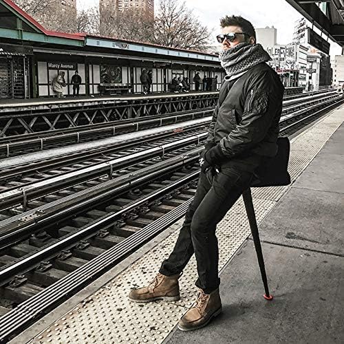 Tabouret pliable à pied unique, tabouret pliable d'extérieur télescopique, réglable, pliable, chaise réglable à pied unique, adapté pour les voyages et l'attente