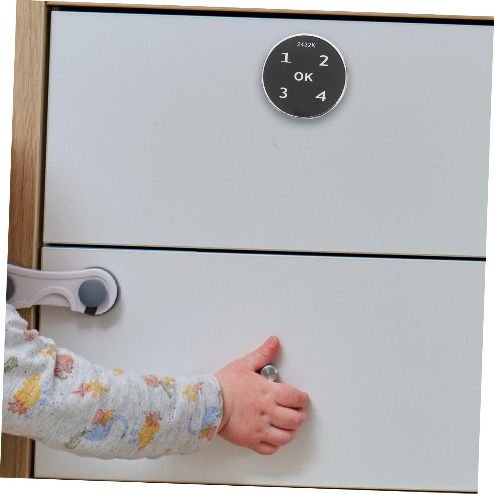 VILLCASE 2 Pezzi Serratura Digitale per Armadietti con Tastiera Touch Sicurezza per Casseforti Armadi e Design Elegante e Resistente Facile Installazione Domestici e Uffici