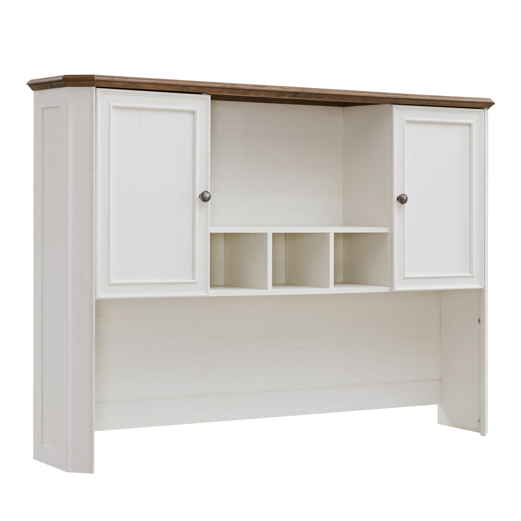 T4TREAM 59" Farmhouse Wood Desk Hutch with Ample Storage, Only Match VSC Series Farmhouse Desk (Antique White)