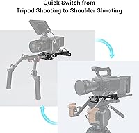 Vista 3 de SMALLRIG Placa de hombro de liberación rápida para adaptador de trípode Sony VCT-14 con rosetas - 2837