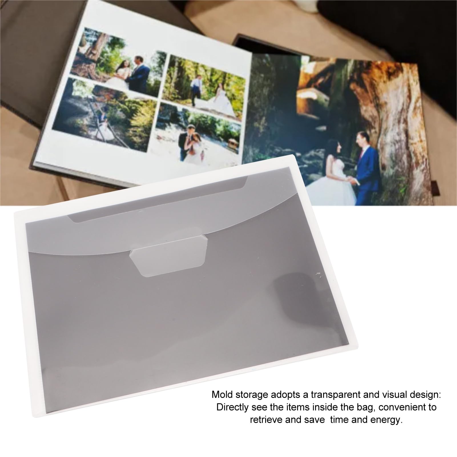 Przechowywanie Wykrojników Zestaw Arkuszy Magnetycznych Uchwyt do Etui Album Gumowy Scrapbooking Przechowywanie Pudełek Proszek Magnetyczny, Szablony Gumowe Organizator Album