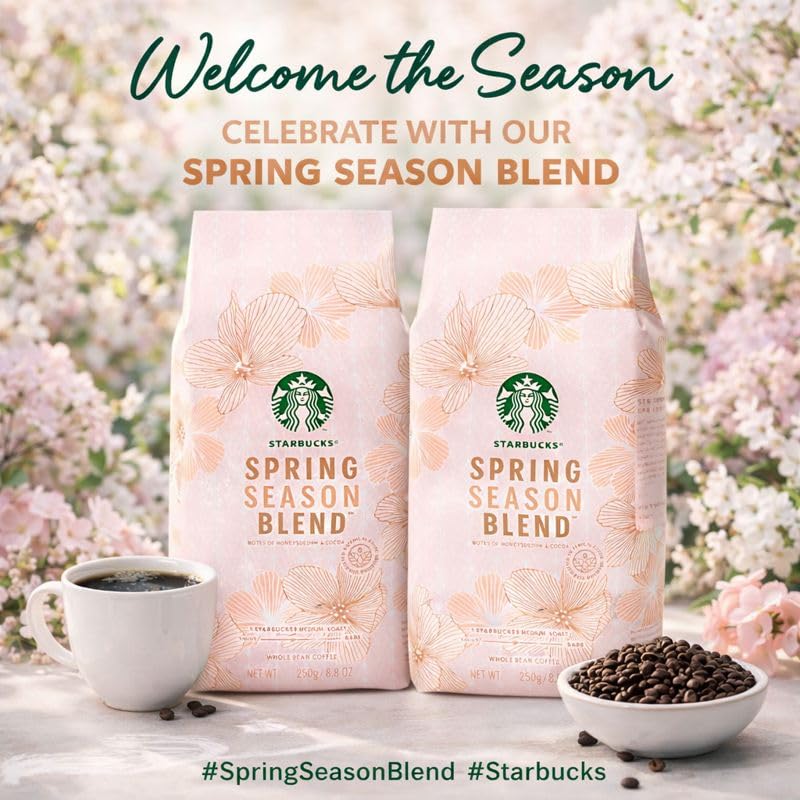 茶 Starbucks Spring Season Blend & Twinings Starbucks Spring Season Blend Whole Bean Coffee 250g Bag By COUGAR