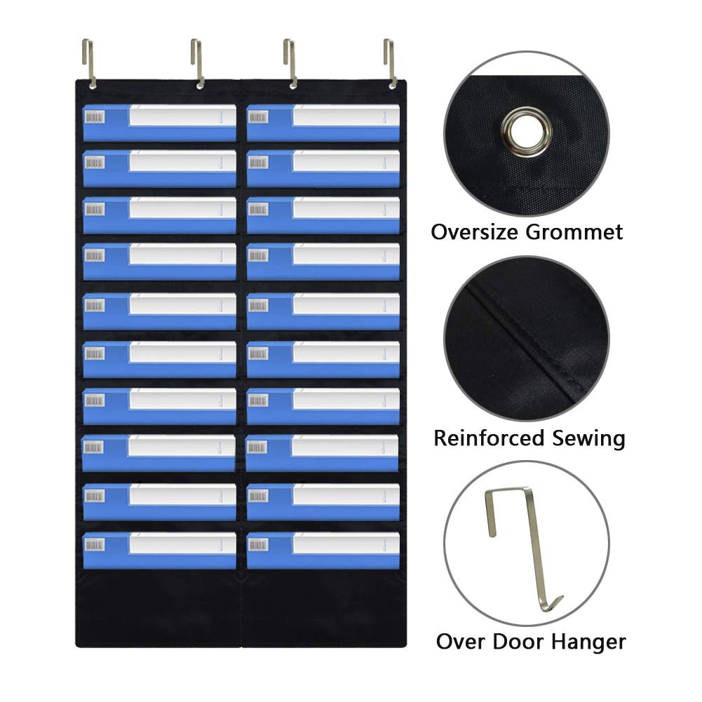 Bill And Mail Organizer Wall Organizer For Office - 20-Pocket Chart ...