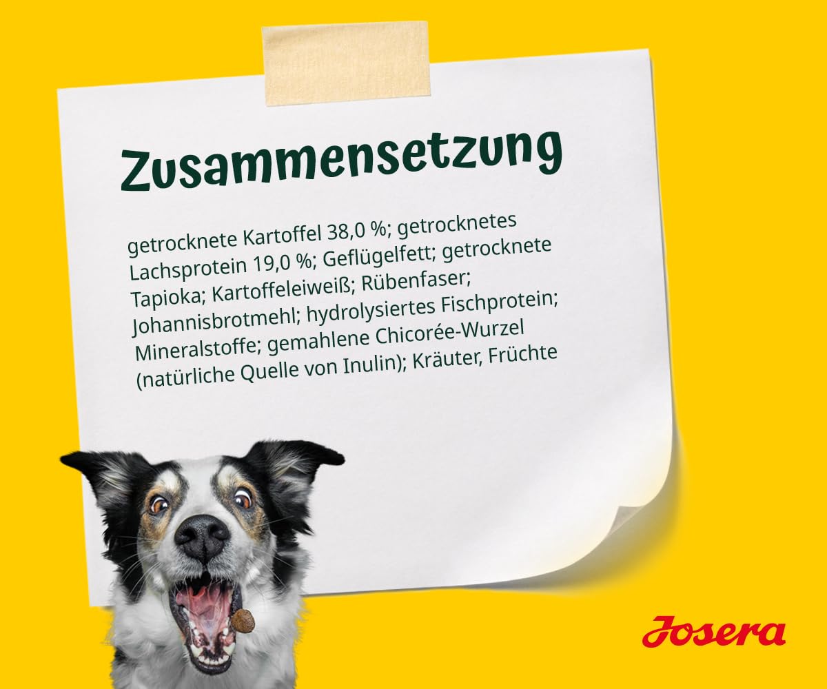 JOSERA Łosoś i ziemniaki dla dorosłych (1 x 12,5 kg) | sucha karma premium dla dorosłych psów (również seniorów) | monoproteina - 100% łosoś | mało białka | bez zbóż | karma dla psów | 1 szt. w