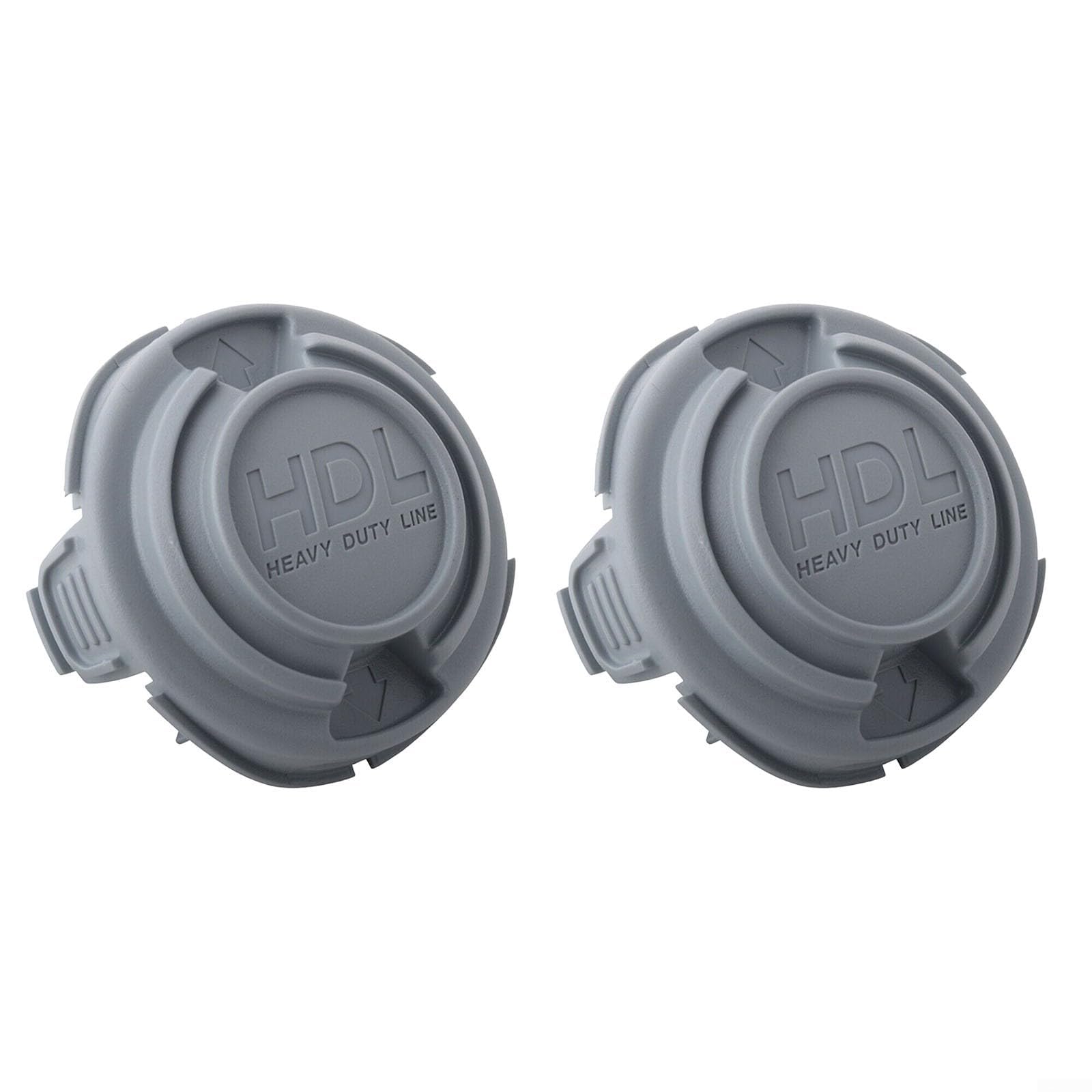 Grey Spool Cap Cover for Black & Decker Edge Cutters STC5433 STC5433PC 90588530, Trimmer Replacement Parts, Stable Plastic, Easy Install, 2 Pack