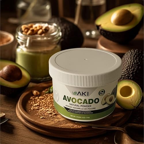 Miniatura 7 de AKI Superalimento en polvo de aguacate (6 onzas), rico en nutrientes, vitaminas, omega 3 y antioxidantes, ideal para batidos, yogur o paletas de
