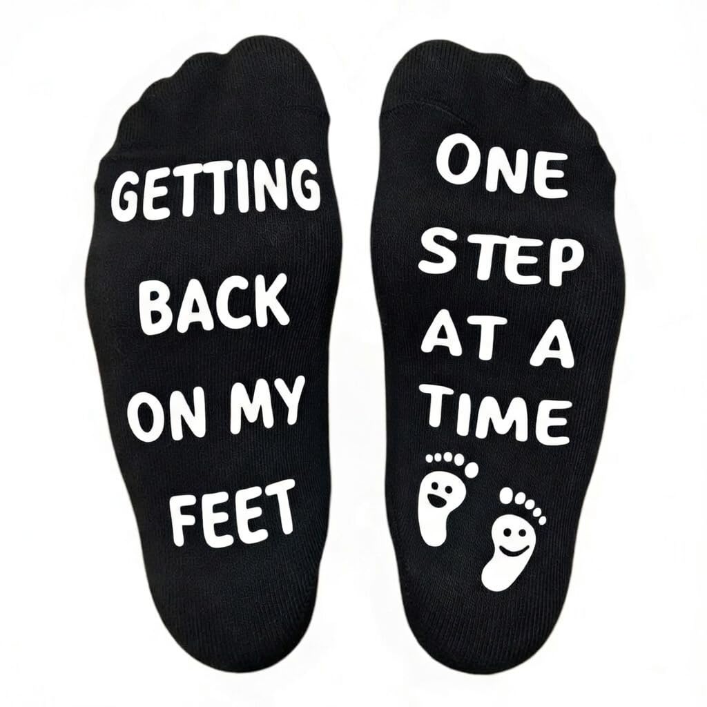 Funny Socks if you can read this, please rub my feet, Get Well Soon Socks for Men & Women, Post Surgery gift