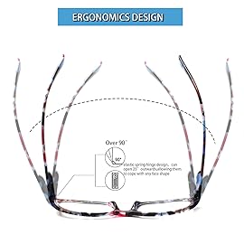 Kerecsen Women\'s Reading Glasses 4 Pairs Ladies Fashion Spring Hinge Readers (Colourful-8, 3.50, x)