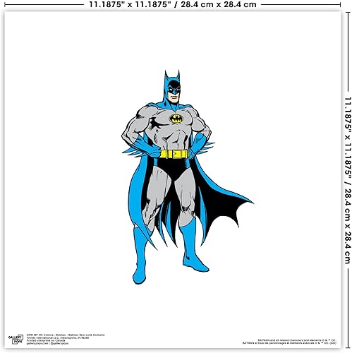 Miniatura 14 de Trends International Gallery Pops DC Comics Batman - Póster de pared de Batman New Look para pared, 12 x 12 pulgadas, versión enmarcada en blanco