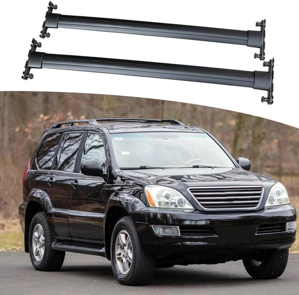 2PCS Cross Bar Fits for Lexus GX470 J120 2003-2009 Roof Rail Luggage Carrier