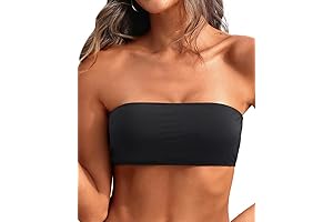 Women Strapless Bikini Top Only Bandeau Swim Top Tube Top Swimsuit